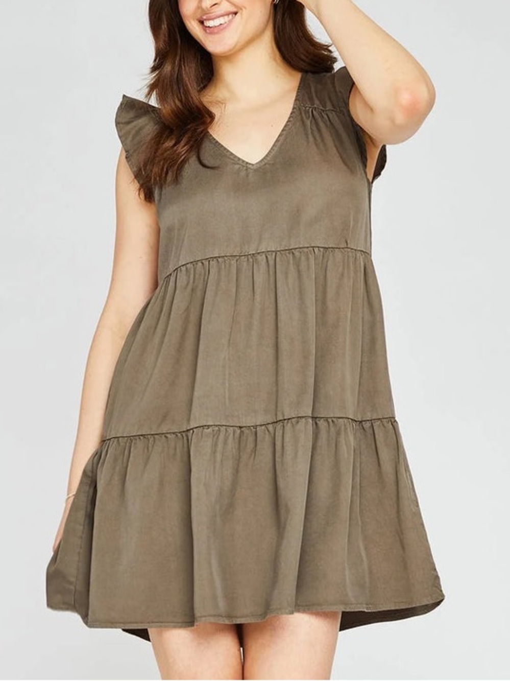 Gentle Fawn Geneva Tiered Mini Dress - Sz XS